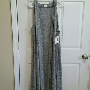Lularoe Joy Vest Gray XL